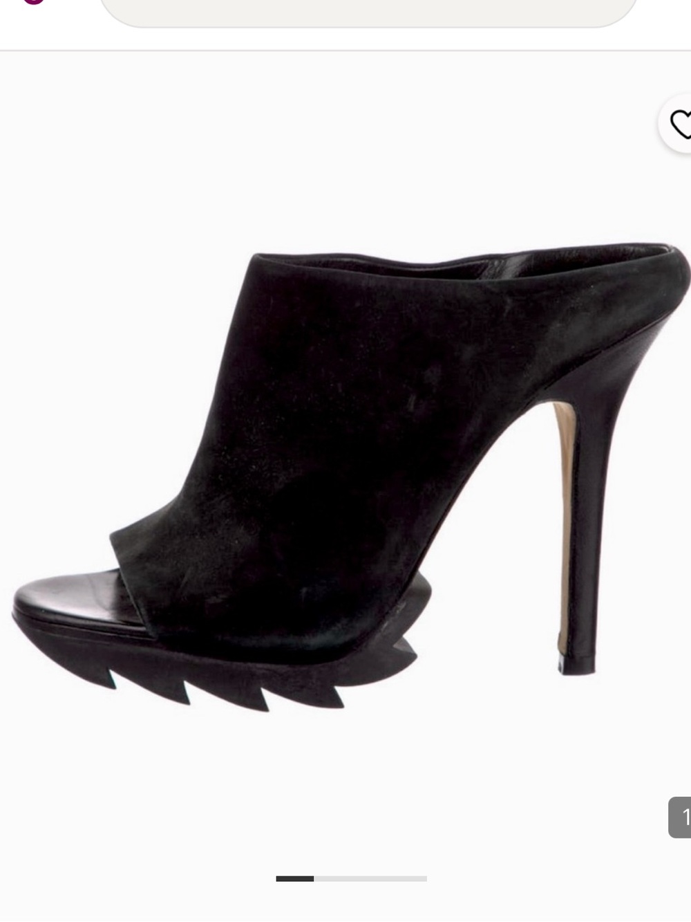Camilla Skovgaard London Vintage Black High Heel Mules Size 38